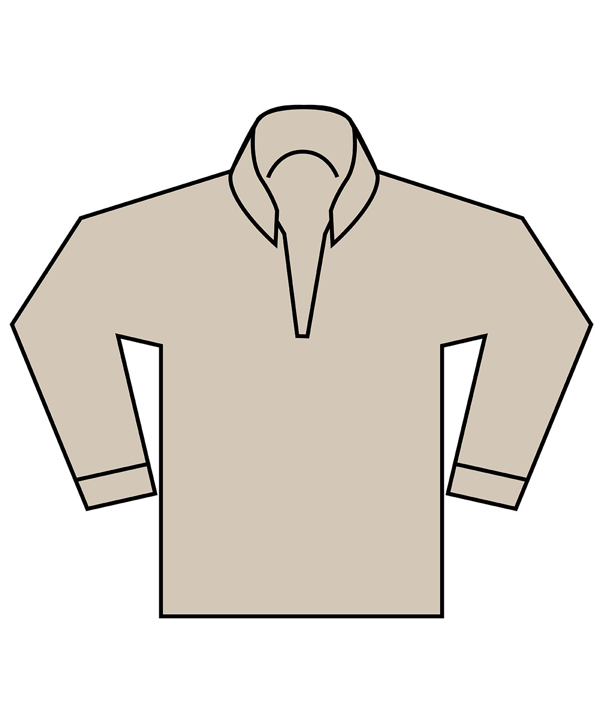 Tryck din logga på Sportjackor från Front Row - Anpassa Premium piqu 1/4-zip topp i färgen Naturligt för företag, föreningar och privatpersoner