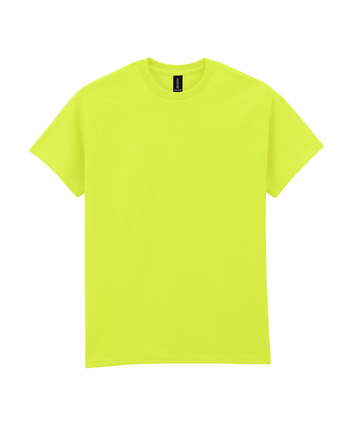 Tryck din logga på T-shirts från Gildan - Anpassa (3GD002) Ultra Cotton t-shirt för vuxna i färgen Neon grön för företag, föreningar och privatpersoner