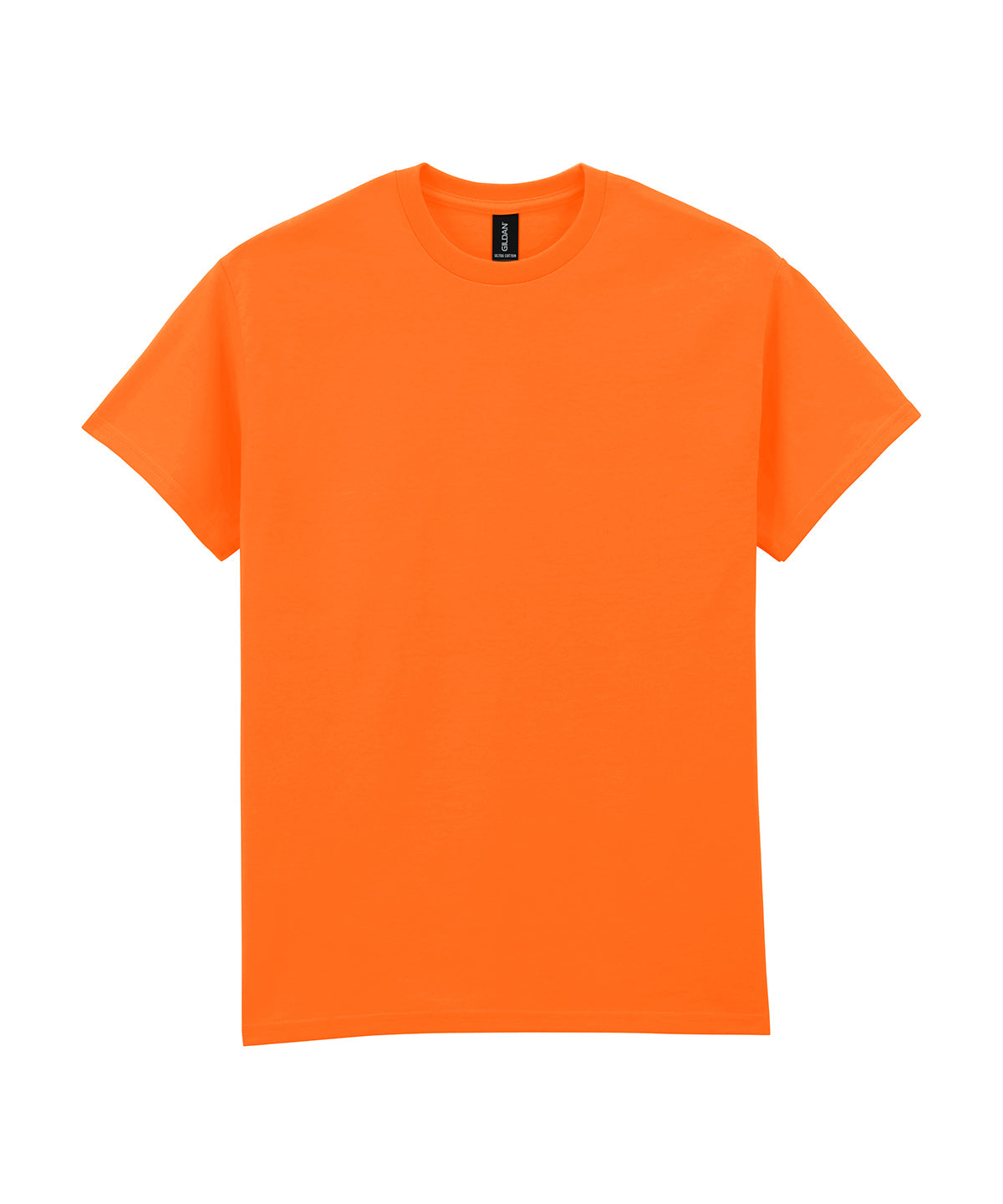 Tryck din logga på T-shirts från Gildan - Anpassa (3GD002) Ultra Cotton t-shirt för vuxna i färgen Neon orange för företag, föreningar och privatpersoner