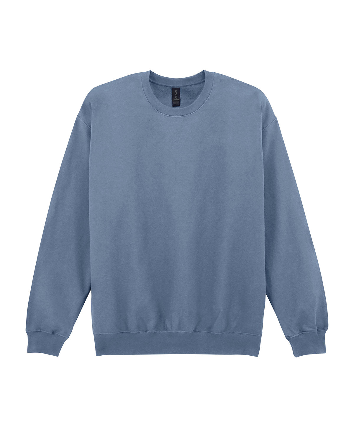 Tryck din logga på Sweatshirts från Gildan - Anpassa (2GD066) Rund hals i Softstyle midweight fleece för vuxna i färgen Mellanblå för företag, föreningar och privatpersoner