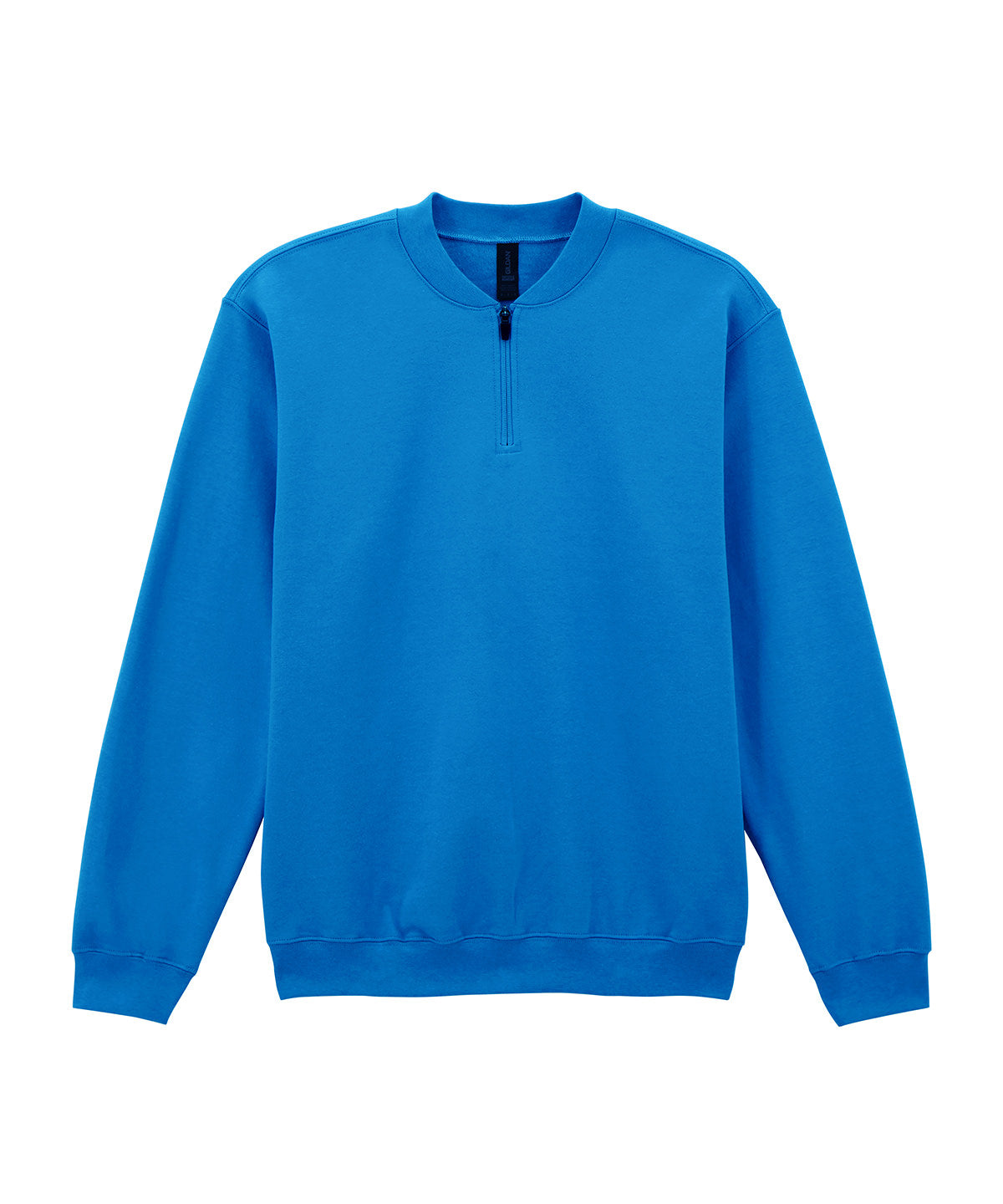 Tryck din logga på Sweatshirts från Gildan - Anpassa (GD069) Softstyle midweight fleece tröja med 1/4 dragkedja för vuxna i färgen Royal för företag, föreningar och privatpersoner