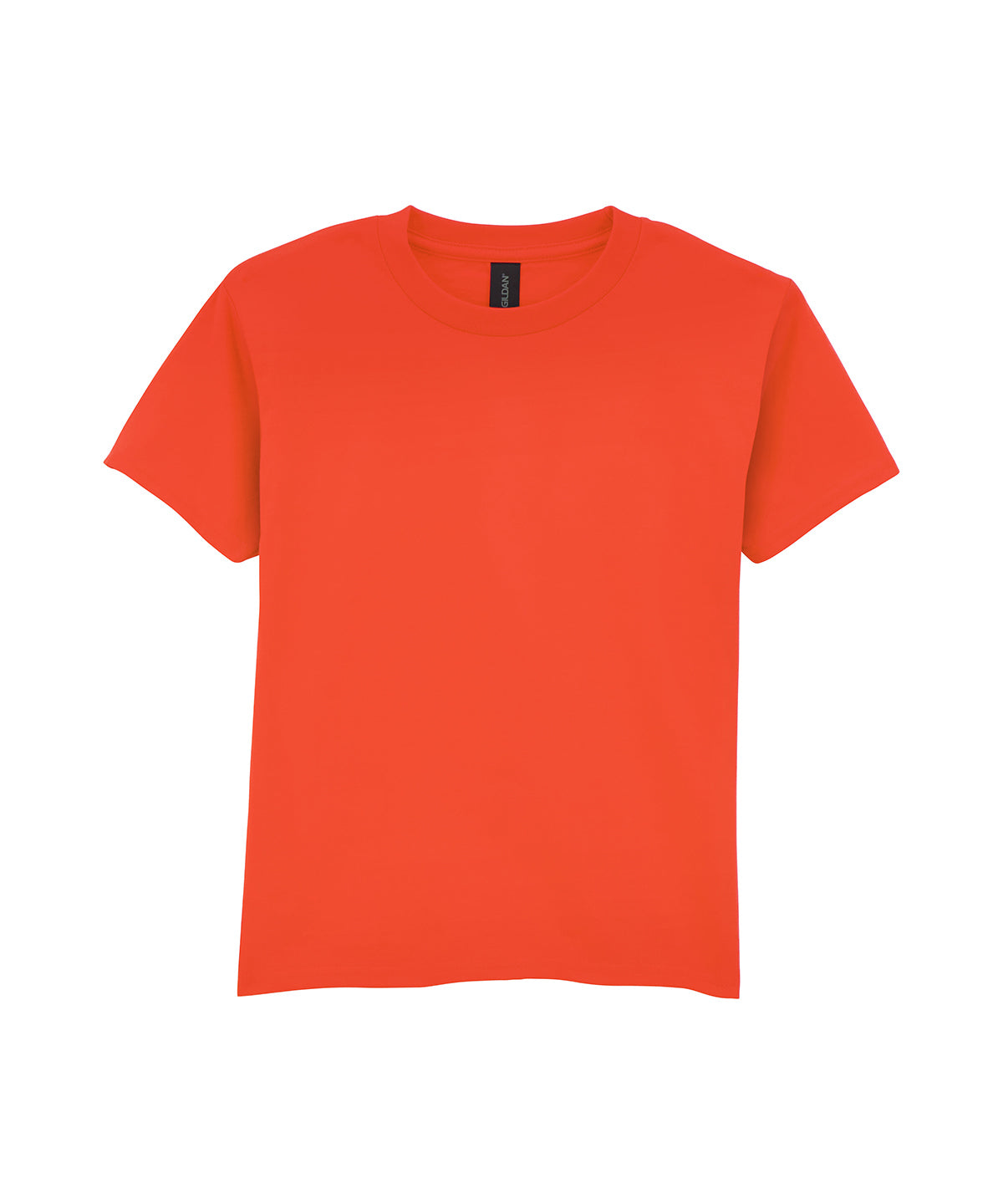 Tryck din logga på T-shirts från Gildan - Anpassa (GD24B) Softstyle midweight t-shirt för ungdomar i färgen Mellan Orange för företag, föreningar och privatpersoner