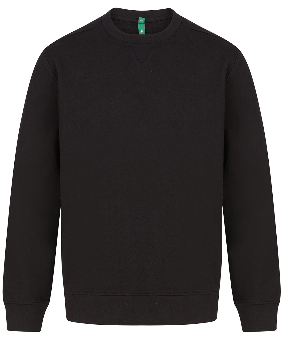 Tryck din logga på Sweatshirts från Henbury - Anpassa (HB840) Hållbar sweatshirt i unisexmodell i färgen Svart för företag, föreningar och privatpersoner