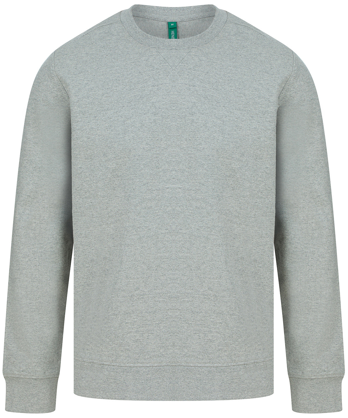 Tryck din logga på Sweatshirts från Henbury - Anpassa (HB840) Hållbar sweatshirt i unisexmodell i färgen Ljunggrå för företag, föreningar och privatpersoner