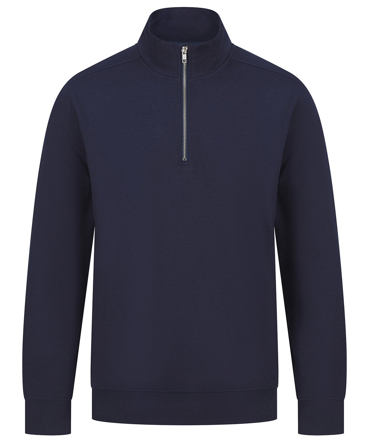 Tryck din logga på Sweatshirts från Henbury - Anpassa (HB842) Unisex hållbar -zip sweatshirt i färgen Marinblå för företag, föreningar och privatpersoner