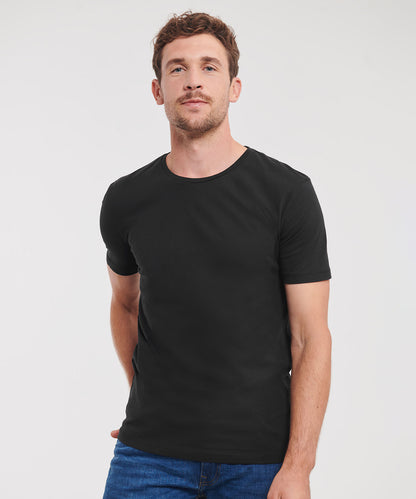 Tryck din logga på T-shirts från Russell Europe - Anpassa Ren ekologisk t-shirt i färgen för företag, föreningar och privatpersoner