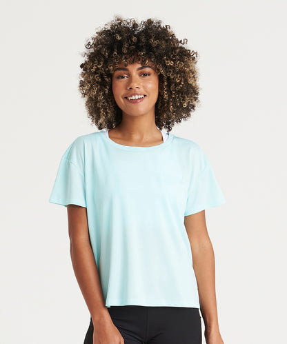 Tryck din logga på T-shirts från AWDis Just Cool - Anpassa Dam T med öppen rygg i färgen för företag, föreningar och privatpersoner