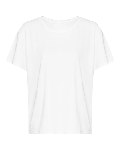 Tryck din logga på T-shirts från AWDis Just Cool - Anpassa Dam T med öppen rygg i färgen Vit för företag, föreningar och privatpersoner