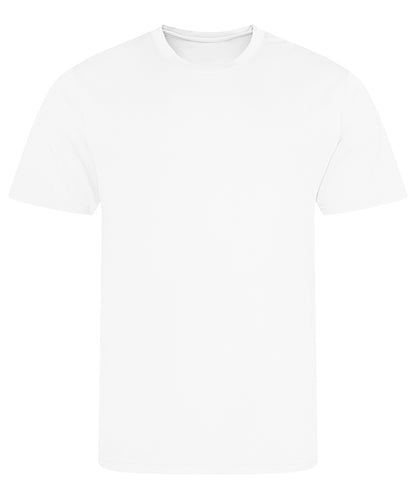 Tryck din logga på T-shirts från AWDis Just Cool - Anpassa Återvunnet coolt T i färgen Vit för företag, föreningar och privatpersoner