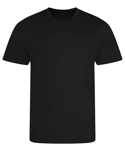 Tryck din logga på T-shirts från AWDis Just Cool - Anpassa Återvunnet coolt T i färgen Svart för företag, föreningar och privatpersoner
