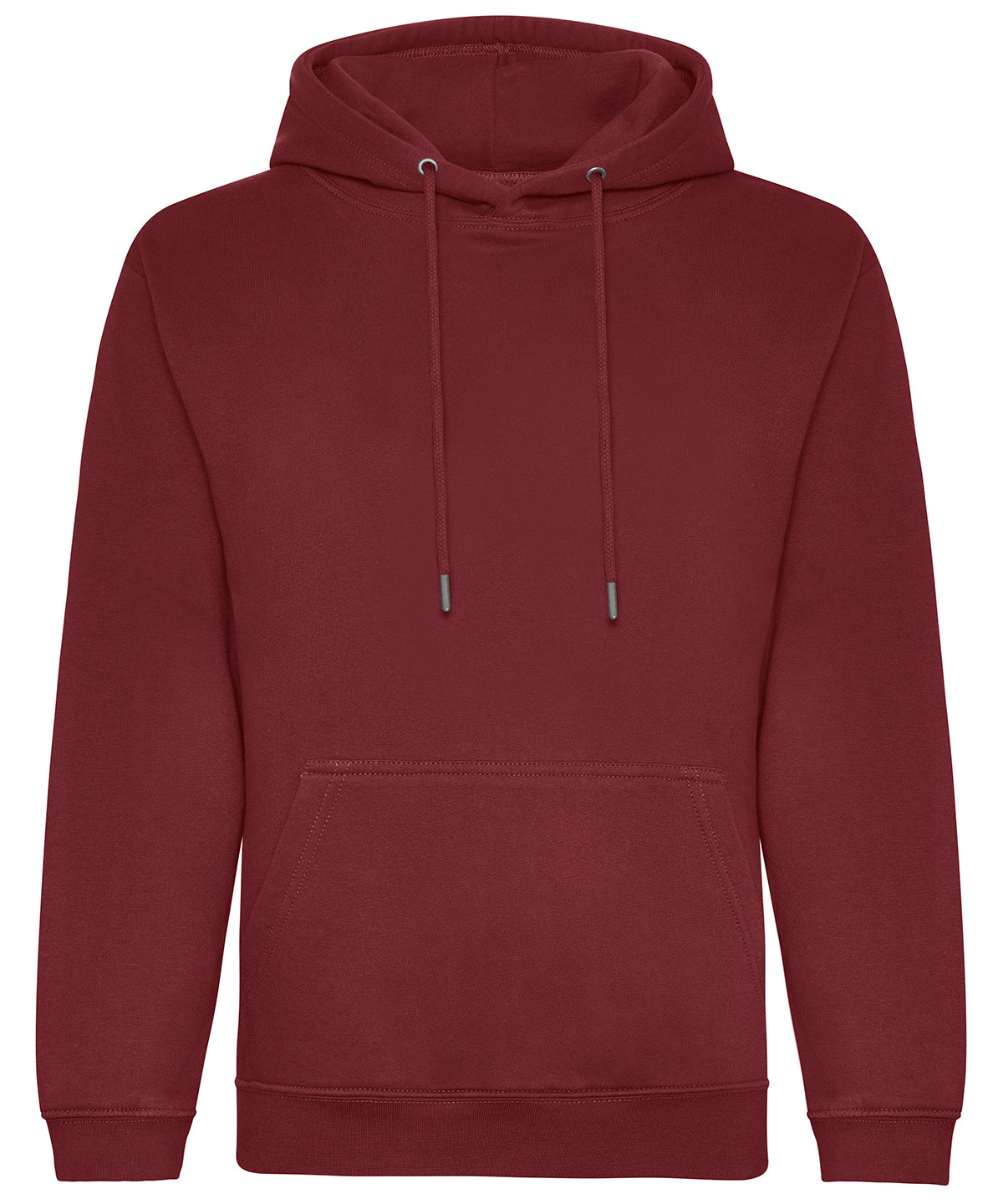 Tryck din logga på Hoodies från AWDis Just Hoods - Anpassa (JH201) Ekologisk huvtröja i färgen Burgundy för företag, föreningar och privatpersoner