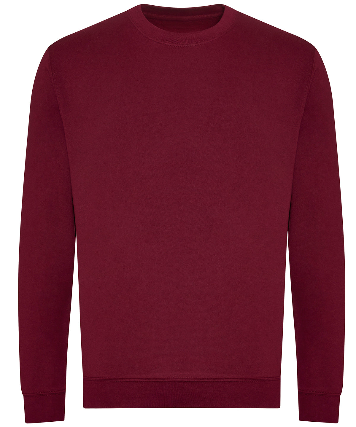 Tryck din logga på Sweatshirts från AWDis Just Hoods - Anpassa (JH230) Ekologisk sweatshirt i färgen Burgundy för företag, föreningar och privatpersoner