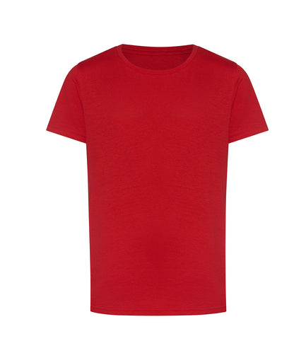 Tryck din logga på T-shirts från AWDis Just T's - Anpassa De 100 barnen T i färgen Mellan röd för företag, föreningar och privatpersoner