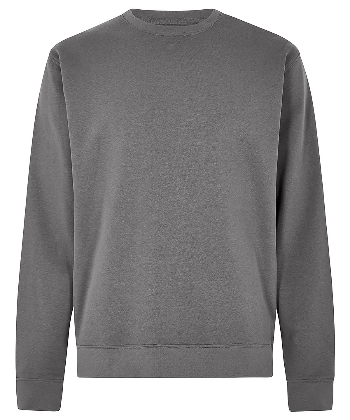 Tryck din logga på Sweatshirts från Kustom Kit - Anpassa (KK332) Sweatshirt med normal passform i färgen Mörkgrå för företag, föreningar och privatpersoner