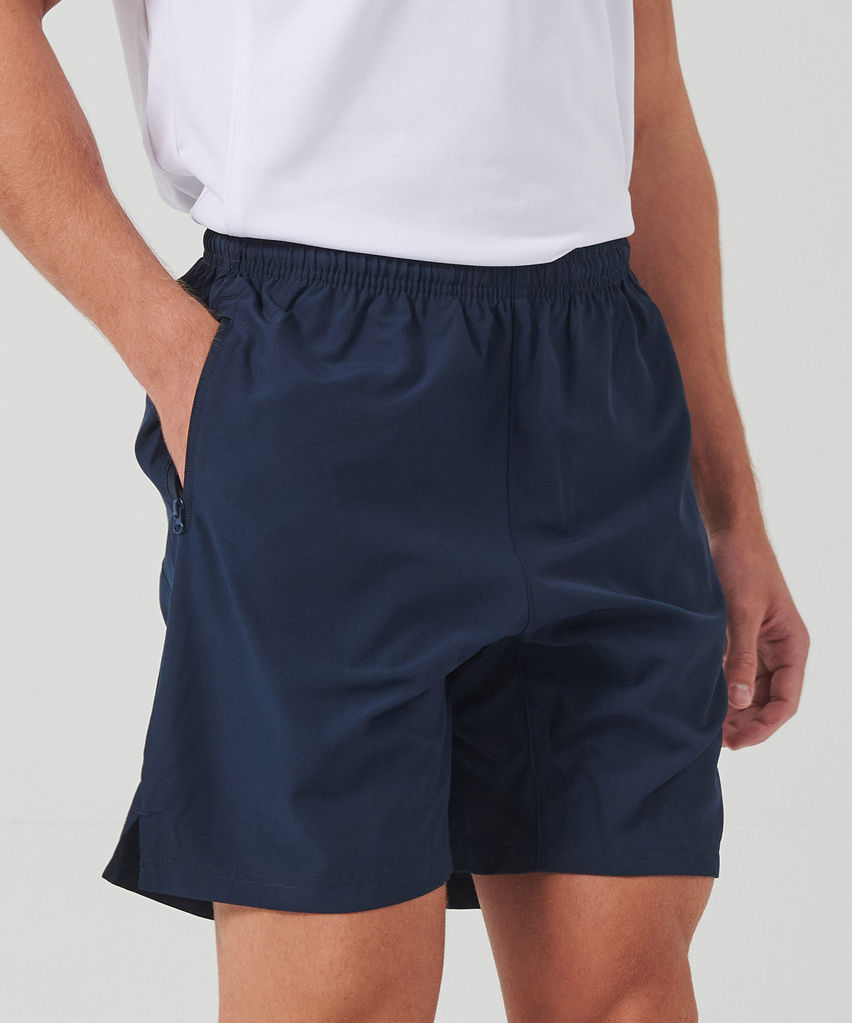 Tryck din logga på Shorts från Finden & Hales - Anpassa (LV817) Pro sportshorts med stretch i färgen för företag, föreningar och privatpersoner