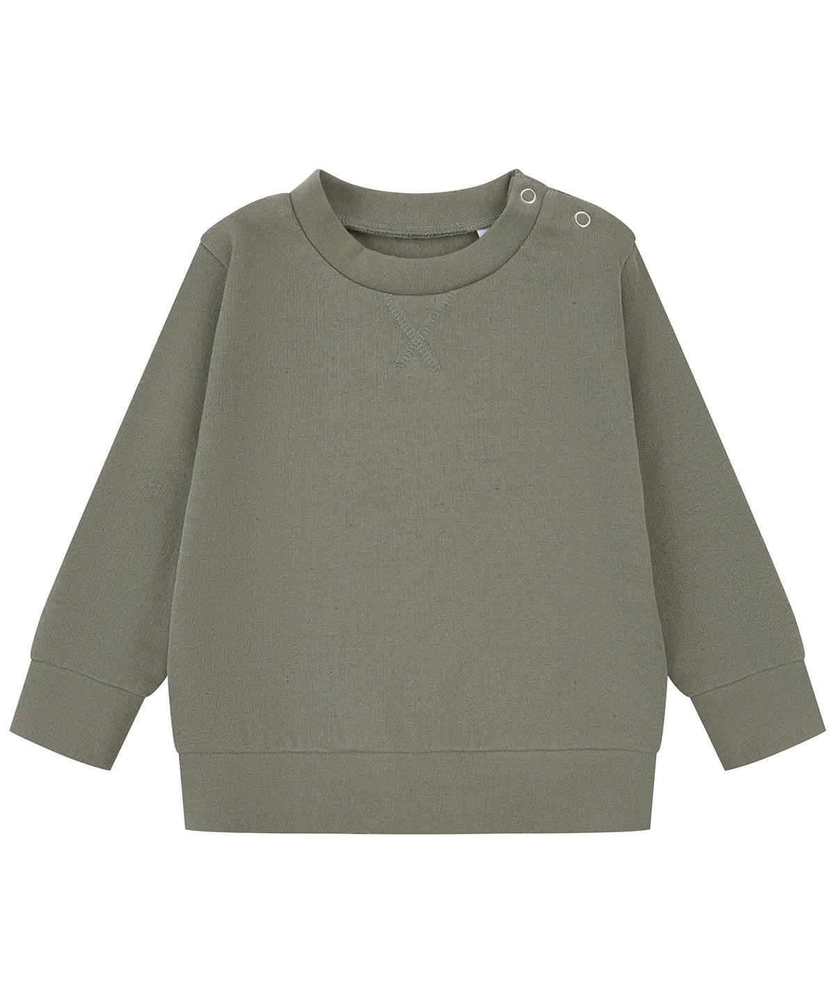 Tryck din logga på Sweatshirts från Larkwood - Anpassa (LW800) Hållbar sweatshirt i färgen Khaki för företag, föreningar och privatpersoner