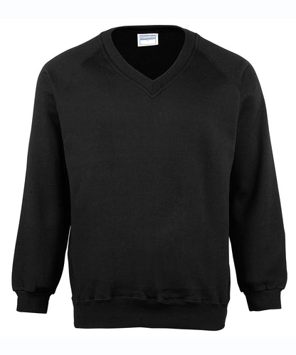 Tryck din logga på Sweatshirts från Maddins - Anpassa Coloursure sweatshirt med v-ringning i färgen för företag, föreningar och privatpersoner