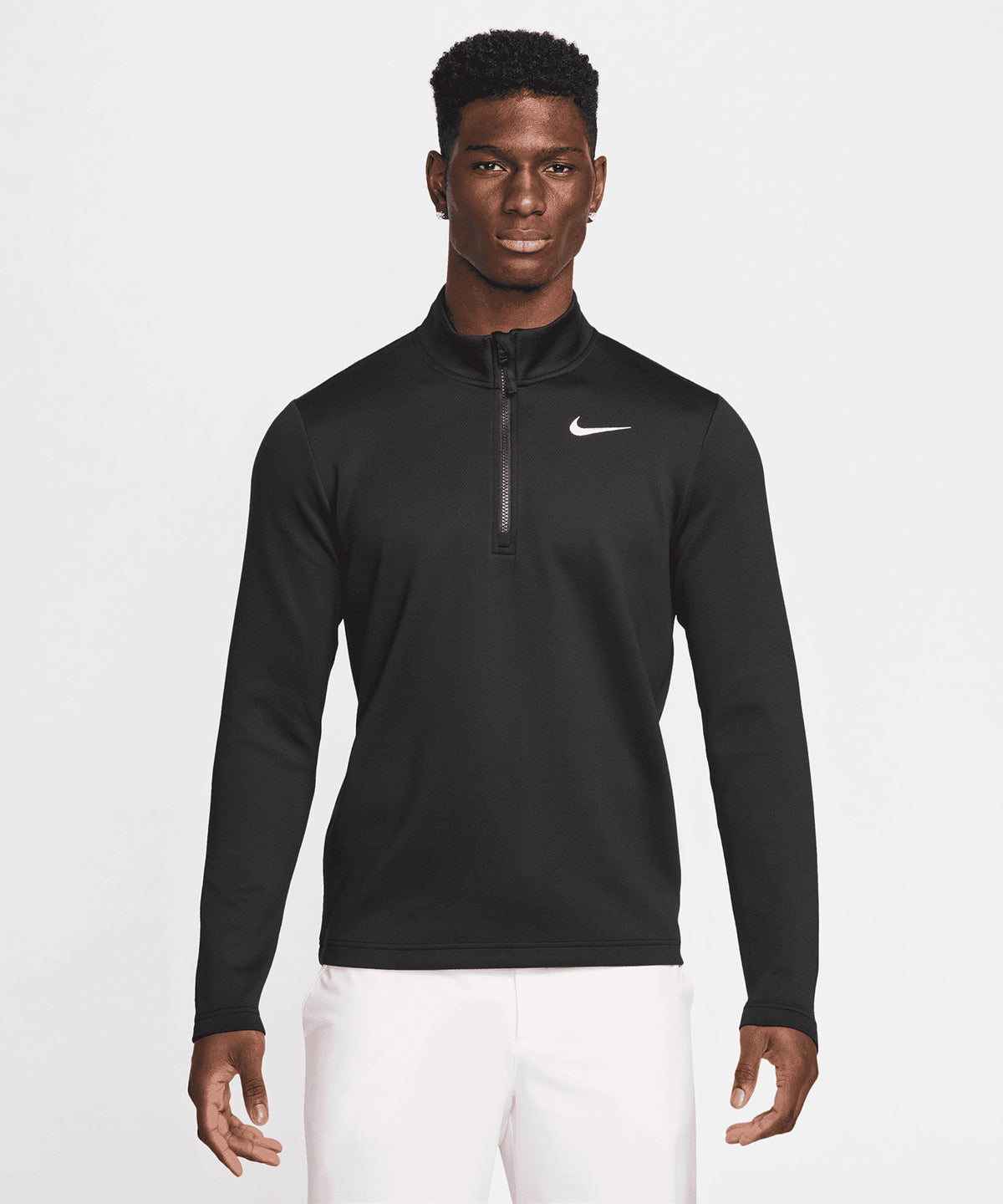 Tryck din logga på Sportjackor från Nike - Anpassa (NK396) Nike Dri-FIT Victory Therma Flex tröja med halv dragkedja i färgen för företag, föreningar och privatpersoner