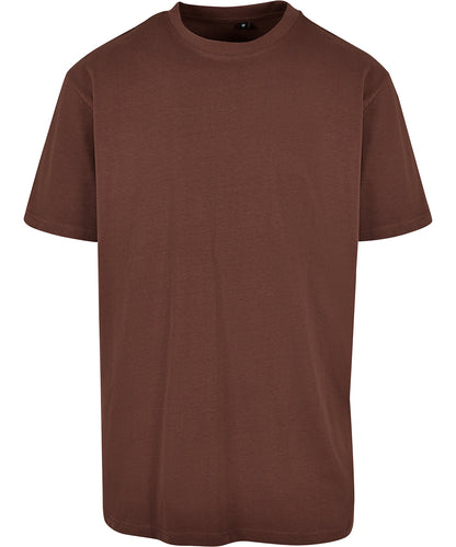 Tryck din logga på T-shirts från New Morning Studios - Anpassa T-shirt i överdimensionerad jersey i färgen Mörkbrun för företag, föreningar och privatpersoner