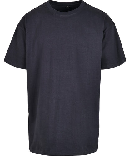 Tryck din logga på T-shirts från New Morning Studios - Anpassa T-shirt i överdimensionerad jersey i färgen Marinblå för företag, föreningar och privatpersoner