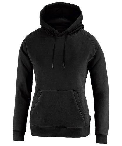 Tryck din logga på Hoodies från Nimbus - Anpassa Dam Fresno casual sweatshirt med huva i färgen Svart för företag, föreningar och privatpersoner
