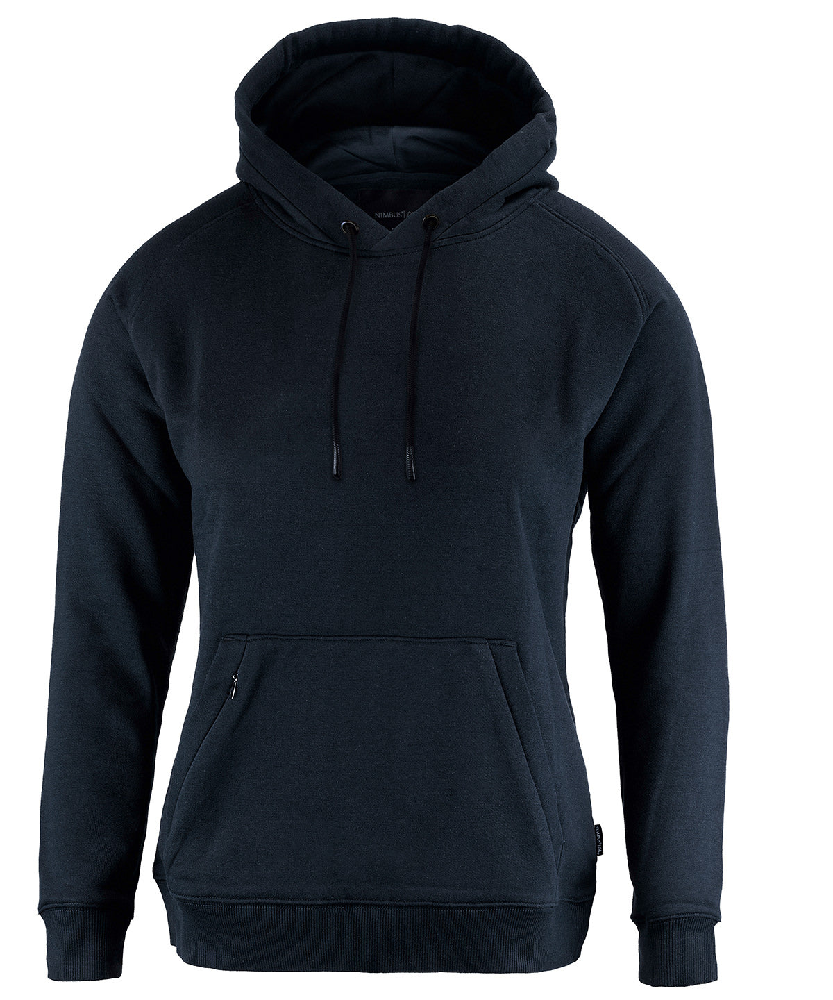 Tryck din logga på Hoodies från Nimbus - Anpassa Dam Fresno casual sweatshirt med huva i färgen Marinblå för företag, föreningar och privatpersoner