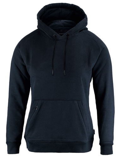 Tryck din logga på Hoodies från Nimbus - Anpassa Dam Fresno casual sweatshirt med huva i färgen Marinblå för företag, föreningar och privatpersoner