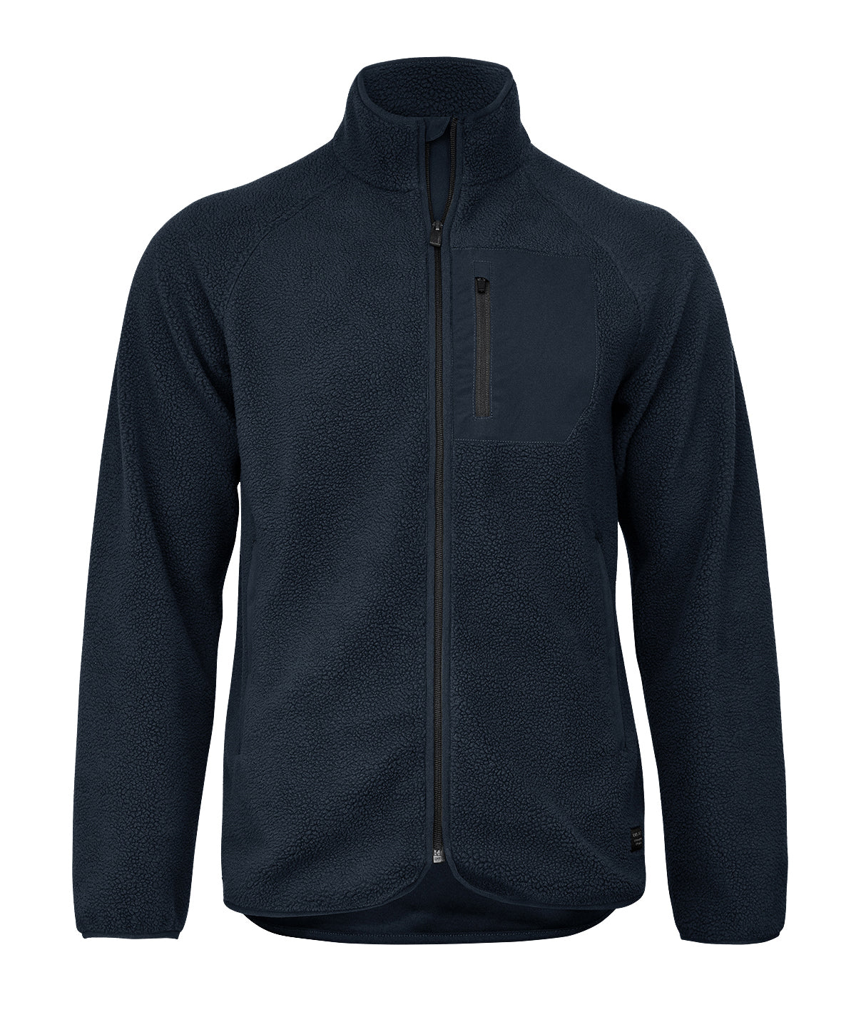 Tryck din logga på Fleece från Nimbus - Anpassa (NP15M) Timberlake modern sherpa fleece i färgen Marinblå för företag, föreningar och privatpersoner