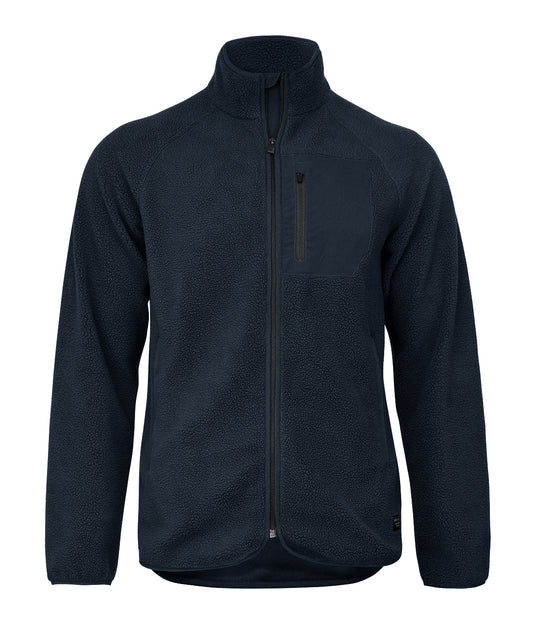 Tryck din logga på Fleece från Nimbus - Anpassa (NP15M) Timberlake modern sherpa fleece i färgen Marinblå för företag, föreningar och privatpersoner