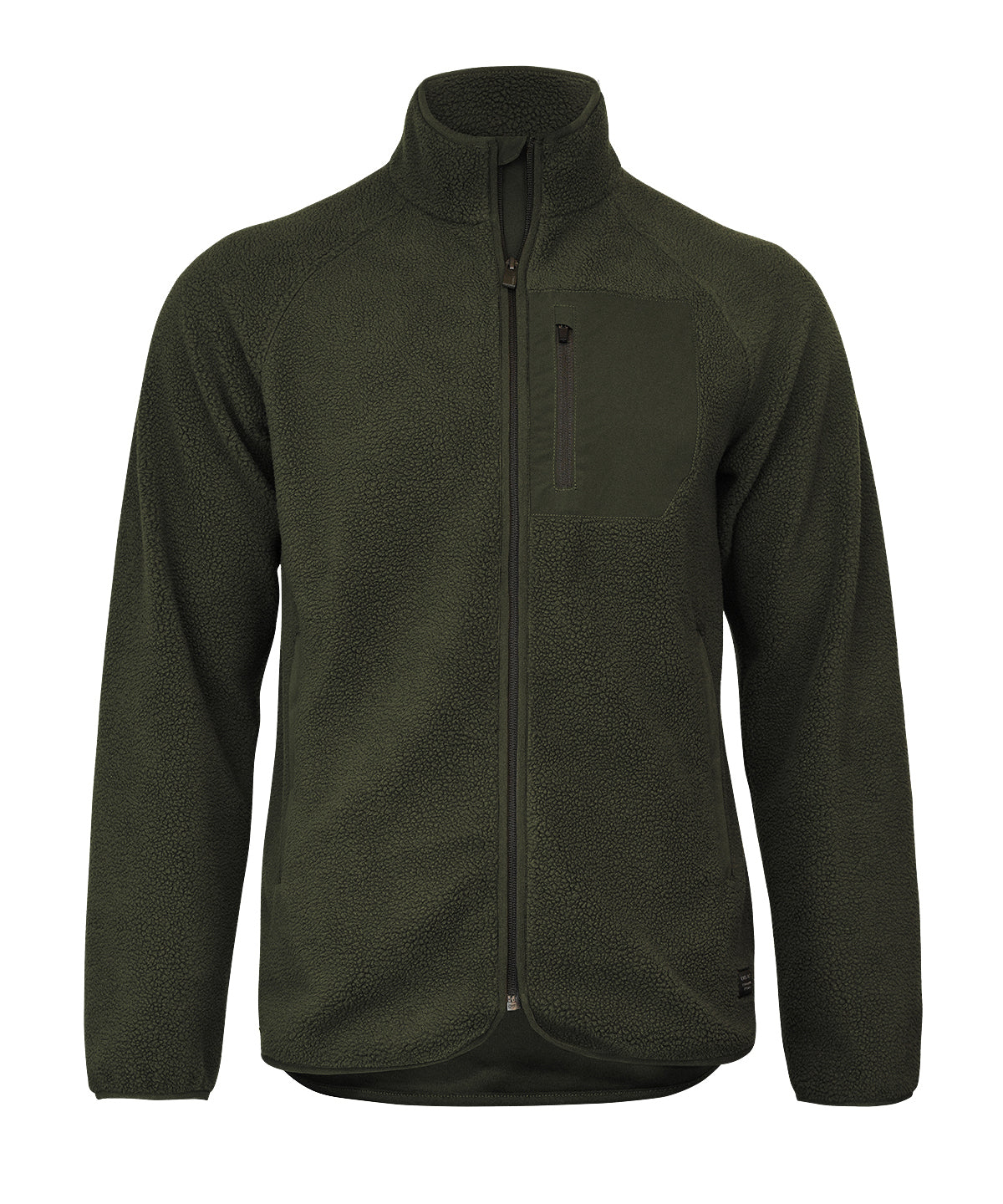 Tryck din logga på Fleece från Nimbus - Anpassa (NP15M) Timberlake modern sherpa fleece i färgen Oliv för företag, föreningar och privatpersoner