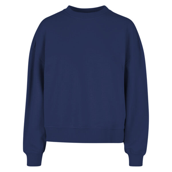 BUILD YOUR BRAND Women’s oversized crew neck sweatshirt BY212