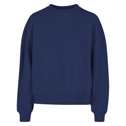BUILD YOUR BRAND Women’s oversized crew neck sweatshirt BY212