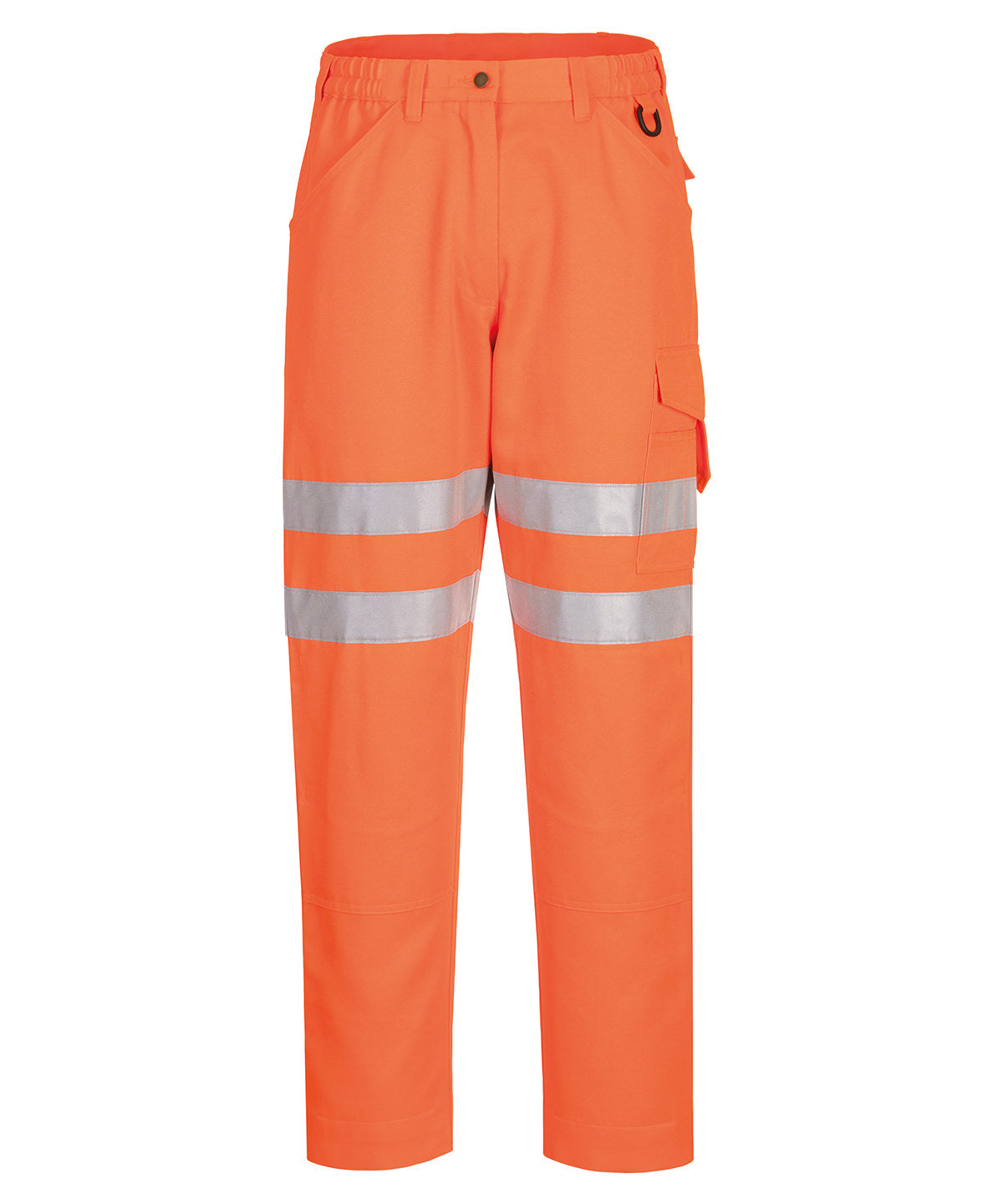 Tryck din logga på Byxor från Portwest - Anpassa (PW413) Eco Hi-vis byxor i färgen Neon orange för företag, föreningar och privatpersoner