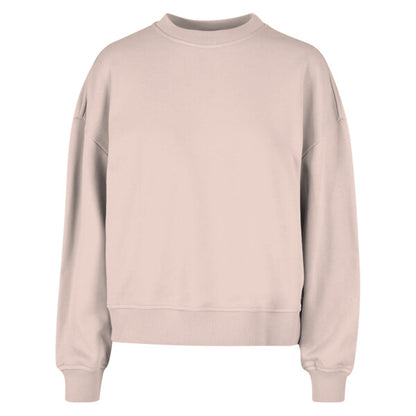 BUILD YOUR BRAND Women’s oversized crew neck sweatshirt BY212
