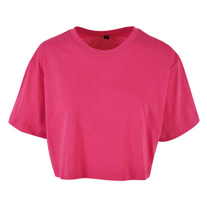 BUILD YOUR BRAND Women’s short oversized tee BY264