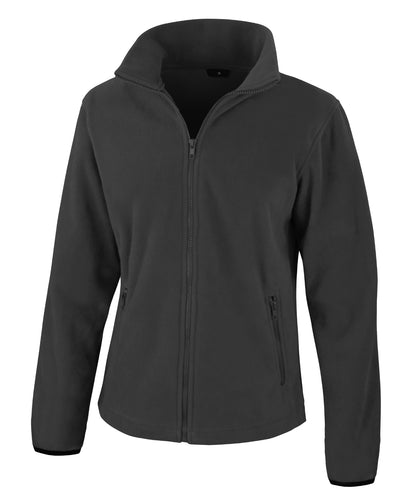 Tryck din logga på Fleece från Result Core - Anpassa Norse outdoor fleece för damer i färgen Svart för företag, föreningar och privatpersoner