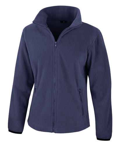 Tryck din logga på Fleece från Result Core - Anpassa Norse outdoor fleece för damer i färgen Marinblå för företag, föreningar och privatpersoner