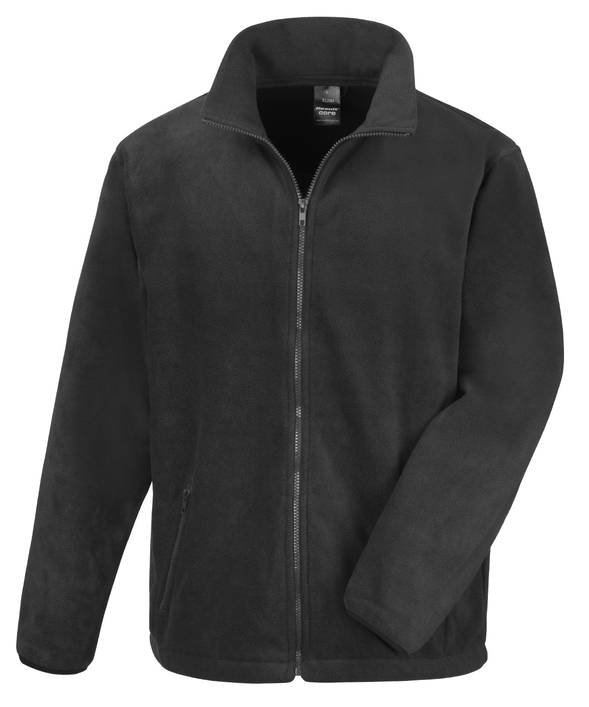 Tryck din logga på Fleece från Result Core - Anpassa (R220X) Norse outdoor fleece i färgen Svart för företag, föreningar och privatpersoner