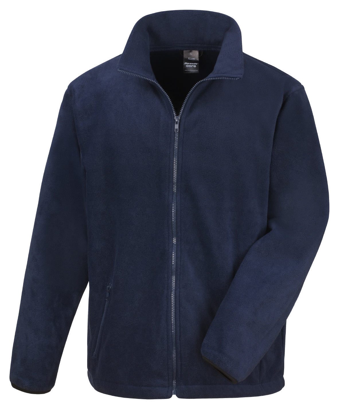 Tryck din logga på Fleece från Result Core - Anpassa (R220X) Norse outdoor fleece i färgen Marinblå för företag, föreningar och privatpersoner