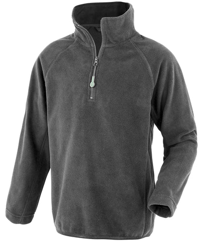 Tryck din logga på Fleece från Result Genuine Recycled - Anpassa Junior tröja i återvunnen mikrofleece i färgen Mörkgrå för företag, föreningar och privatpersoner