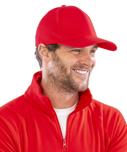 Tryck din logga på Kepsar från Result Headwear - Anpassa Memphis 6-panel lågprofilkeps i borstad bomull i färgen för företag, föreningar och privatpersoner