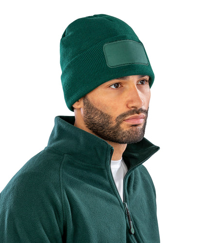 Tryck din logga på Mössor från Result Genuine Recycled - Anpassa Mössa med återvunna dubbelstickade skrivare i färgen för företag, föreningar och privatpersoner