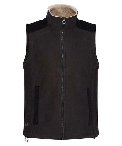 Tryck din logga på Termovästar från Regatta Professional - Anpassa Bodyvärmare i fleece från Faversham i färgen Svart för företag, föreningar och privatpersoner