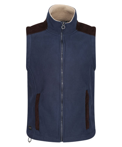 Tryck din logga på Termovästar från Regatta Professional - Anpassa Bodyvärmare i fleece från Faversham i färgen Marinblå för företag, föreningar och privatpersoner