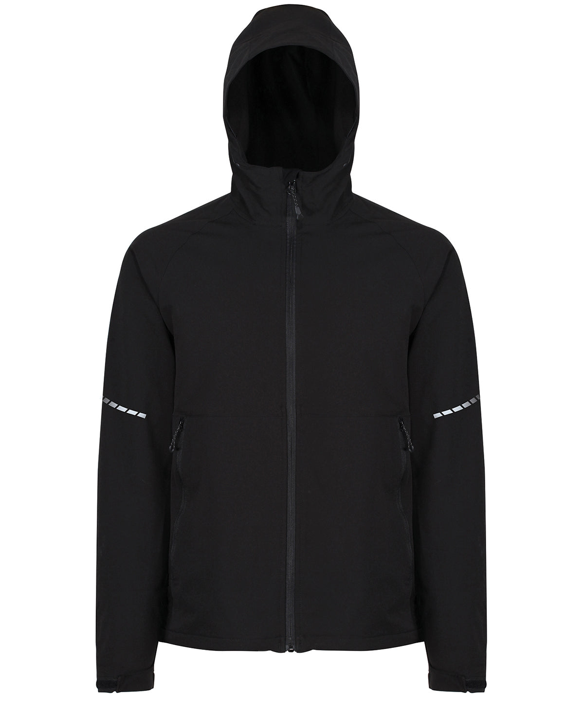 Tryck din logga på Softshelljackor från Regatta Professional - Anpassa (RG305) X-Pro Prolite softshell med stretch i färgen Svart för företag, föreningar och privatpersoner