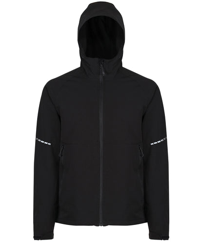 Tryck din logga på Softshelljackor från Regatta Professional - Anpassa X-Pro Prolite softshell med stretch i färgen Svart för företag, föreningar och privatpersoner
