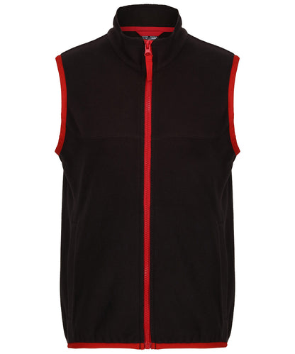 Tryck din logga på Termovästar från Regatta Junior - Anpassa Bodyvärmare i mikrofleece för barn i färgen Svart för företag, föreningar och privatpersoner