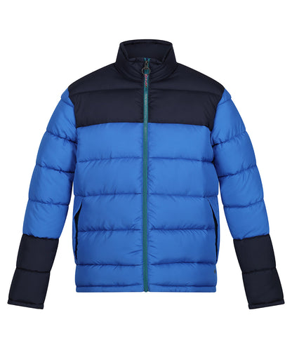 Tryck din logga på Jackor från Regatta Professional - Anpassa Vintage pufferjacka i färgen Mellanblå för företag, föreningar och privatpersoner