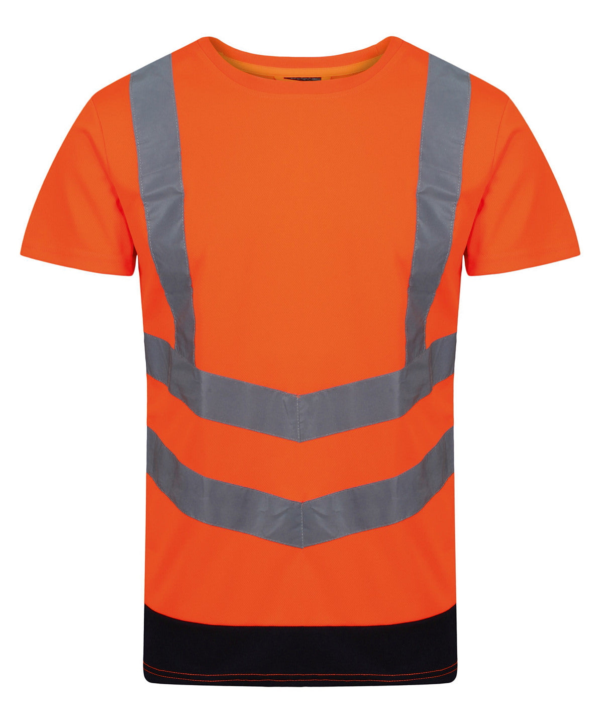 Tryck din logga på T-shirts från Regatta High Visibility - Anpassa (RG463) Pro hi-vis kortärmad t-shirt i färgen Mellan Orange för företag, föreningar och privatpersoner