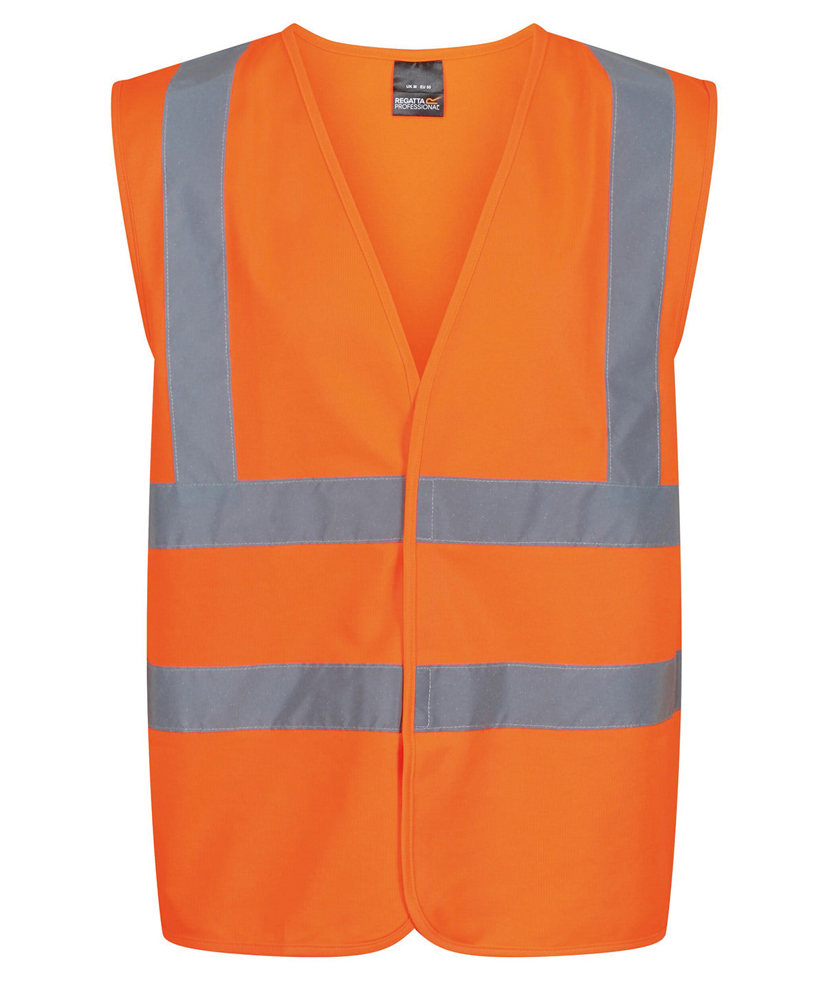 Tryck din logga på Skyddsvästar från Regatta High Visibility - Anpassa (RG465) Pro hi-vis Linne i färgen Mellan Orange för företag, föreningar och privatpersoner